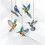 Pendentifs attrape-soleil pour intérieur-Ensemble de six pièces 6