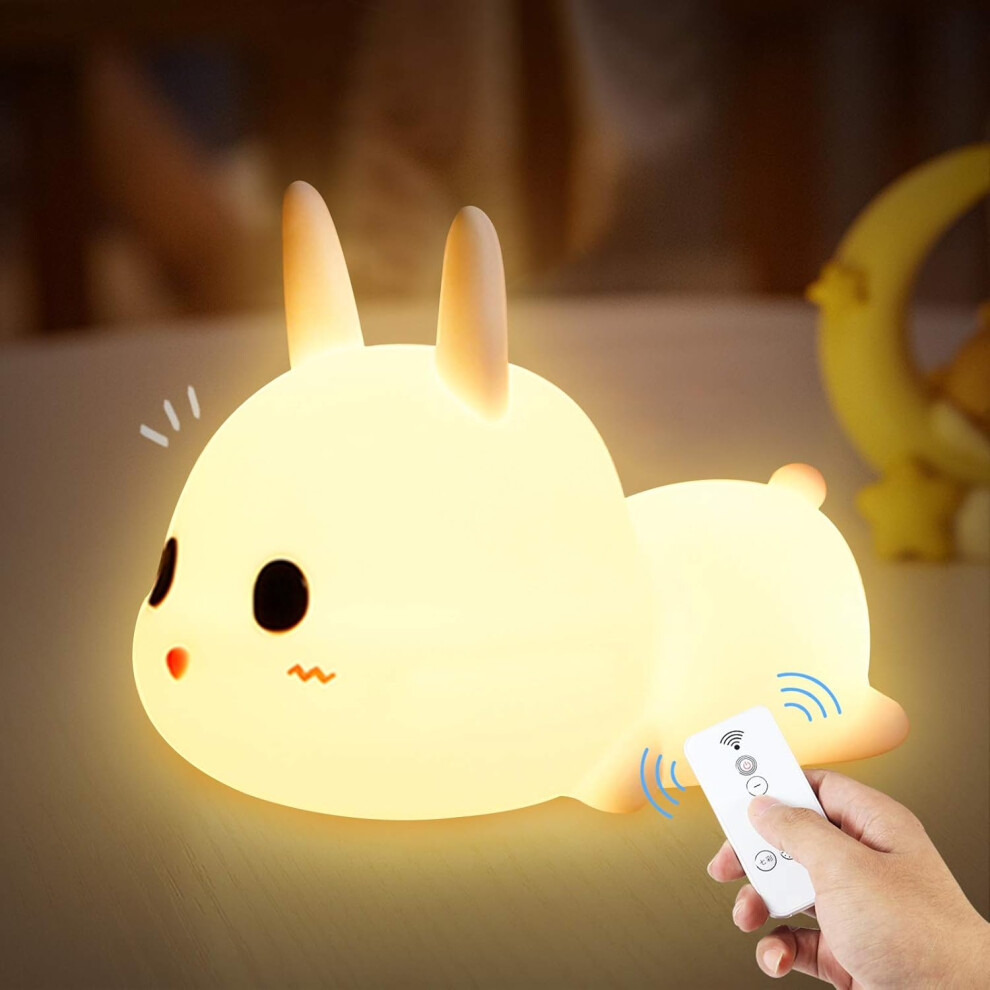 Cuddling Baby Night Portable Animal Lifetime Warranty On Safe Sleep Soother, Soft Silicone Material With 16 Colors Night (7 Colors Light