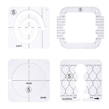 Professional Quilting Templates 4PCS Clear Acrylic-Style A