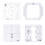 Professional Quilting Templates 4PCS Clear Acrylic-Style A 1