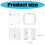 Professional Quilting Templates 4PCS Clear Acrylic-Style A 3