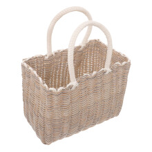 Handwoven storage basket Modern portable basket for bathroom and versatile usable for fruits and elegant gentle mediumsized