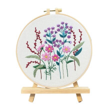 Sashiko Embroidery Set for Beginners, Flowers (Colour09)