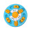 Interactively Slow Eating Cats Bowl Fun-Blue and yellow 1