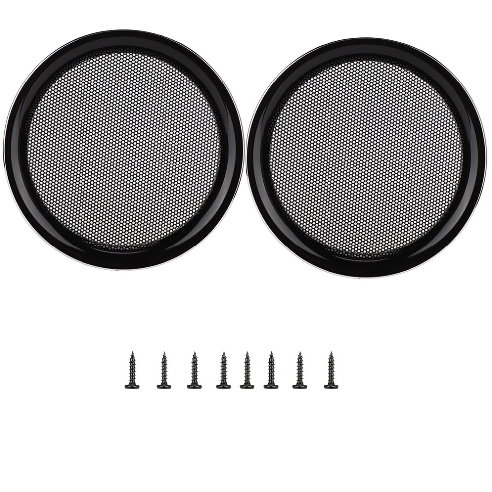Speaker Grill Cover Decorative Circle Metal Mesh Protective Cover For Speakers Easy To Install Durable Metal Construction Corrosion Resistant Universa 9416038858864