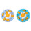 Interactively Slow Eating Cats Bowl Fun-Blue and yellow 2