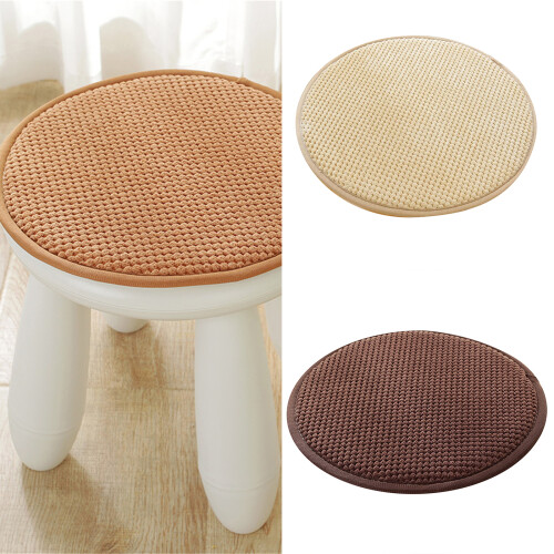 Coussin de siège rond antidérapant avec-Couleur café 30CM 1