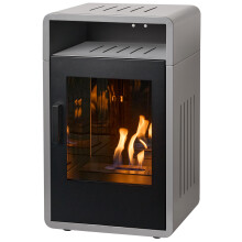 Adam Bellini Bio Ethanol Stove in Grey