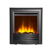 Acantha Amara Coal Electric Fire in Matte Black with Remote Control