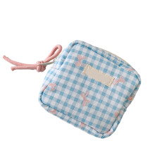 Unique Square Makeup Bag Organizers For Cosmetics Skincare-Blue