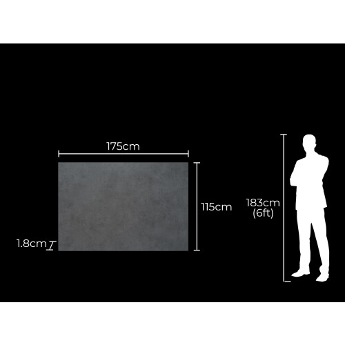 Acantha TV Backboard in Slate Effect 2