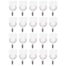 Crochets muraux adhésifs polyvalents, crochets robustes pour suspendre des objets, crochets transparents pour diverses surfaces, y compris le bois,