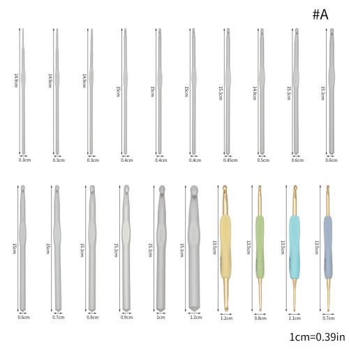 1 Set Double Head Knitting Needle Single Head Crochet-Set one 2