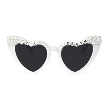 Sparkly White Heart Shape Bridal Shower-White til death