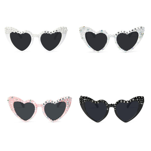 Sparkly White Heart Shape Bridal Shower-White til death 1