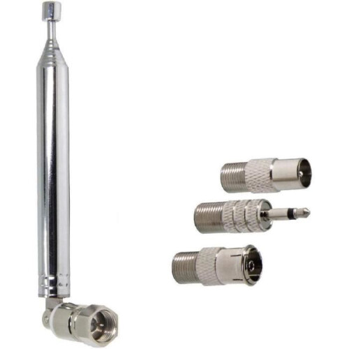 FM-Radioantenne – Kabel – Teleskop – 75 Ohm – Universal – AM/DAB