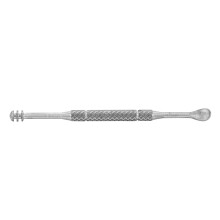 Herramienta metálica para limpiar los oídos, cuchara espiral para extraer el cerumen, aleación de titanio, diseño moleteado antideslizante,