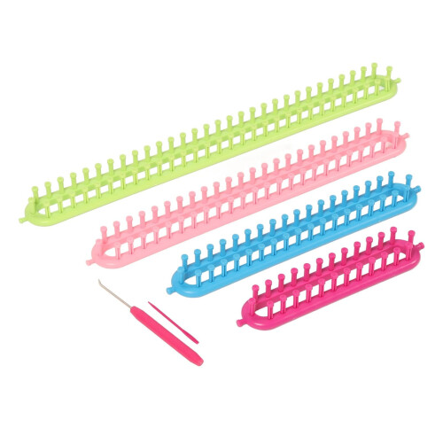 Rectangular Loom Set, and for Making Scarf Hats  Practical Knitting Tools  6 Piece Set