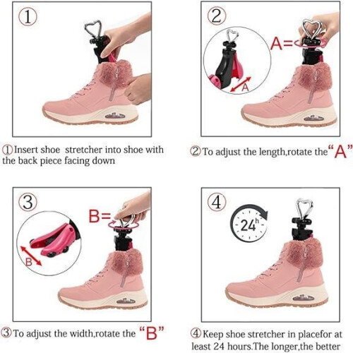 Schuhspanner für Damen und Herren – Schuhdehner – Weiß – Gummi – Karton 2