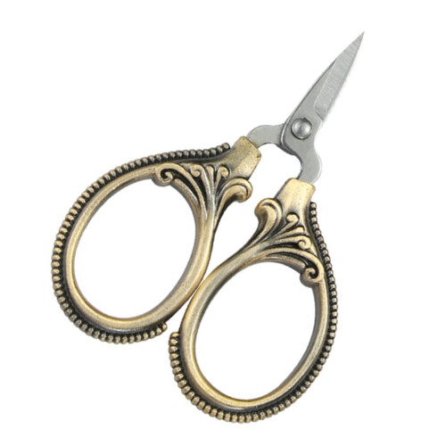 Embroidered Scissors Sewing Threads Household Scissors Thread Cutting Tool Stainless Steel