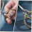 Embroidered Scissors Sewing Threads Household Scissors Thread Cutting Tool Stainless Steel 3