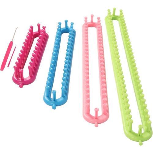 Rectangular Loom Set, and for Making Scarf Hats  Practical Knitting Tools  6 Piece Set 2