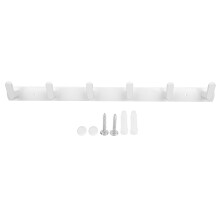 Méthode d'installation facile. Crochets muraux pour manteaux et serviettes, structure robuste en aluminium, pour salle de bain, chambre, placard, 6