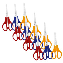 Pack of 12 Scissors Round Head School Supplies for Student Small Scissors