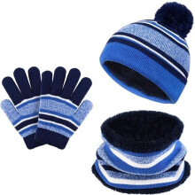 Winterset für Kinder: Mütze und Handschuhe, Beanie, Schal und Futter für Mädchen und Jungen (3-6 Jahre)