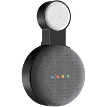 Support mural compact pour Google Home Mini, conception légère assurant mobilité et une bonne expérience d'écoute (blanc)