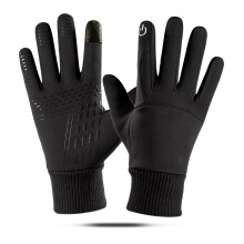 Touchscreen-compatibele sporthandschoenen voor de winter, winddichte handschoenen van premium polyestervezel met antislip handpalm voor