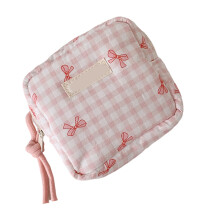 Contemporary Pattern Travel Cosmetic Bag Portable Durable-Pink