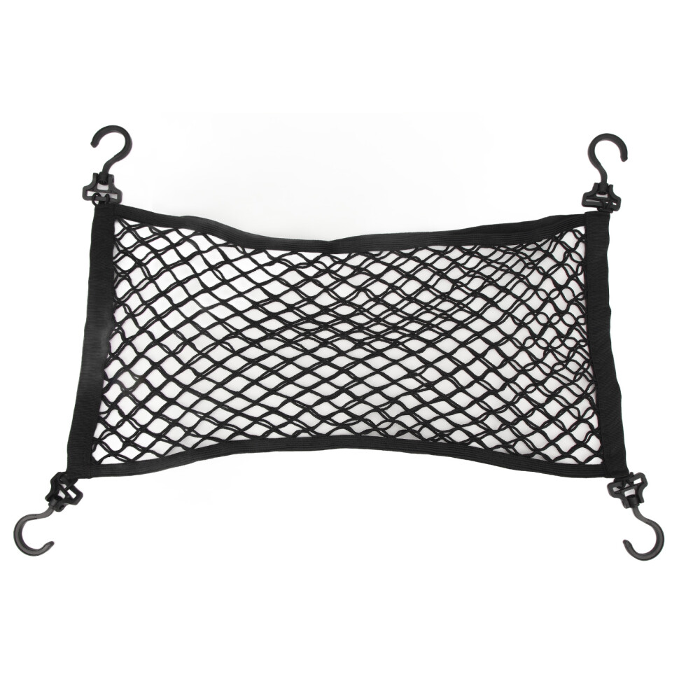Elastic Cargo Net For Car Trunk Organizer With High Elasticity And Universal Hooks, Abs Hook Storage Thickened Mesh Durable Double Layer Design Compat 9139052244047