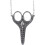 1 Piece Retro Scissors Set Chain Scissors Silver 5