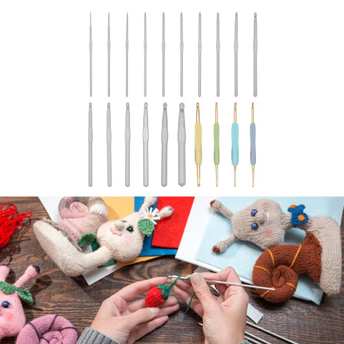1 Set Doppelkopf-Häkelnadel, Häkelnadel-Set,-Set zwei 1