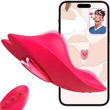 Remote Control Vibrator Couples Sex Toys, App Cellphone Wearable Couple Vibrator with Remote, Vibrating Panties with 10 Vibration Settings