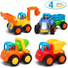 Babyspielzeug, Autos, Kunststoff-Baufahrzeuge für 1-, 2- und 3-Jährige