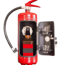 Fire Extinguisher Mini Bar Cabinet Creative Novelty Storage Box, Fire Extinguisher Shaped Cabinet System (Red)
