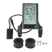 Visor LCD para bicicletas e scooters elétricas, compatível com múltiplas voltagens (24V, 36V e 48V), medidor de substituição multifuncional à