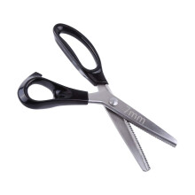 Jarchii Pinking Scissors 3 5 7 mm Professional Stainless Steel Dressmaking Sewing Craft Round Triangle Scissors for Zigzag Fabric Crafts (7 mm)