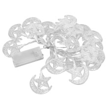 Battery Operated Fairy Lights Ramadan LED String Lights Versatile Indoor Outdoor Decor With Durable Structure Festive Moon Star Luminaries Suitable Fo