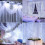 Remote Control Curtain String Lights, Multicolor Fairy Lights Untangled Wires For Easy Install Waterproof Decor, USB Powered Timer Function (3x3 Meter 6