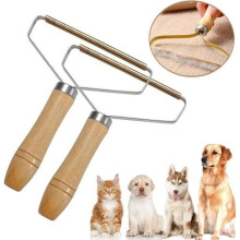 Fusselbürste – MARKE – Entwirrungsbürste – Metall + Holz – Für Hunde – Einfache Anwendung