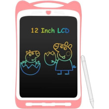 12-Zoll-LCD-Schreibtablett für Kinder – AGPTEK – Rosa – Großer Bildschirm – Papierlos – Tragbar