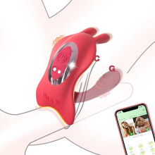 G Spot Rabbit Vibrator Adult Sex Toys, Sex Toy App Remote Control Vibrator Clitoral Penis Stimulator,Dual Motors 9 Modes Adult Toys Clitoral Vibrator