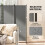 Outsunny Outsunny 4 Panel Folding Room Divider,Portable Privacy Panel for Garden 8