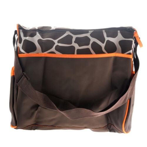 Wickeltasche mit orangefarbenem Giraffenmotiv 2