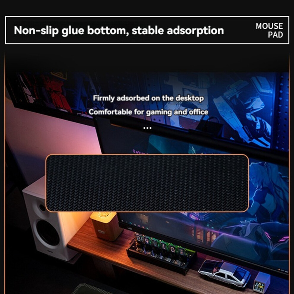 Myth Wukong Mouse Pad Gaming Laptops Mousepad Gamer Carpet Keyboard Mat Desk Protector Large Mouse Pad Black Saudism