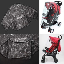 Universeller Regenschutz für Babywanne, wasserdichte Kunststoffabdeckung für Kinderwagen, schützt das Kind vor Wind und Regen