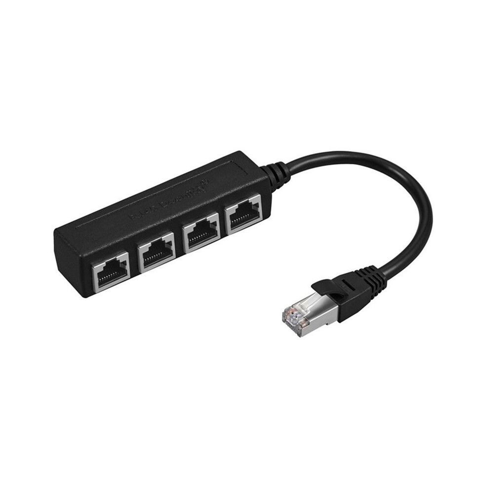 Rj45 Ethernet Splitter Network Cable Adapter 1 To 4 Rj45 Lan Ethernet Connector Adapter For Network Extension 4851339845543